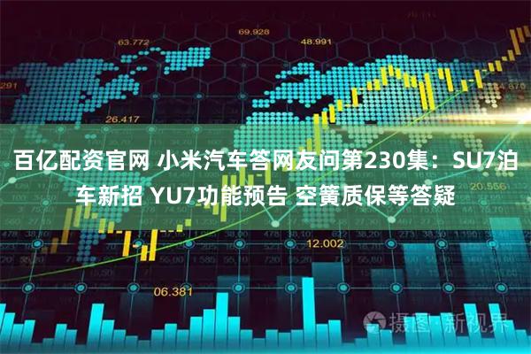 百亿配资官网 小米汽车答网友问第230集：SU7泊车新招 YU7功能预告 空簧质保等答疑