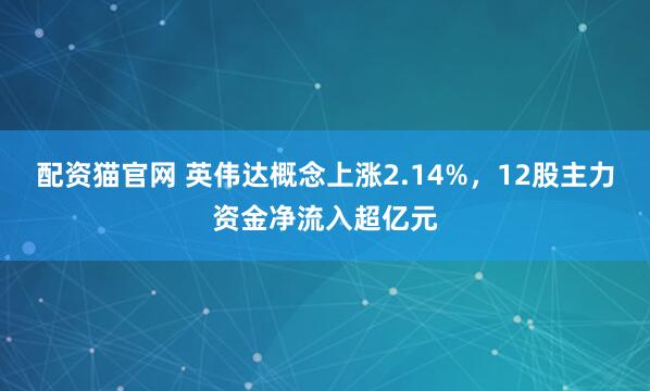 配资猫官网 英伟达概念上涨2.14%，12股主力资金净流入超亿元